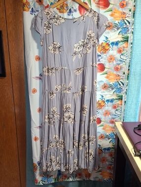 Free Peopel Women's Floral Tiered Midi Dress Floral Size Xs